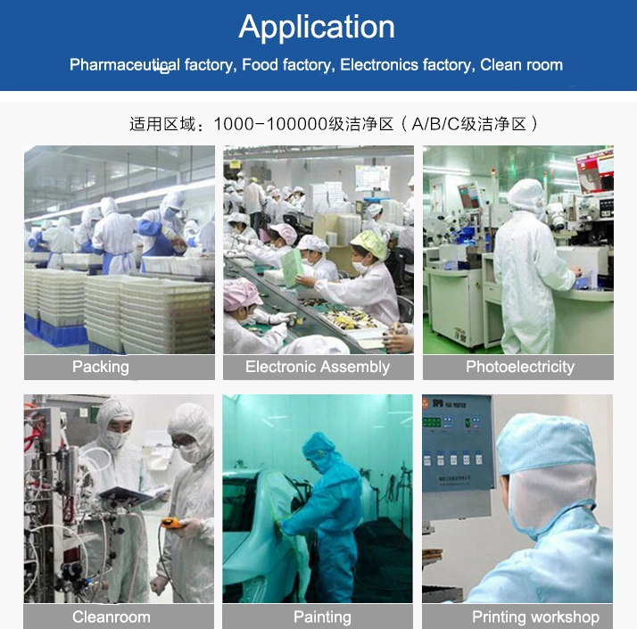 OEM Service Professional Cleanroom Anti-Static Garment for Class 10 Cleanroom